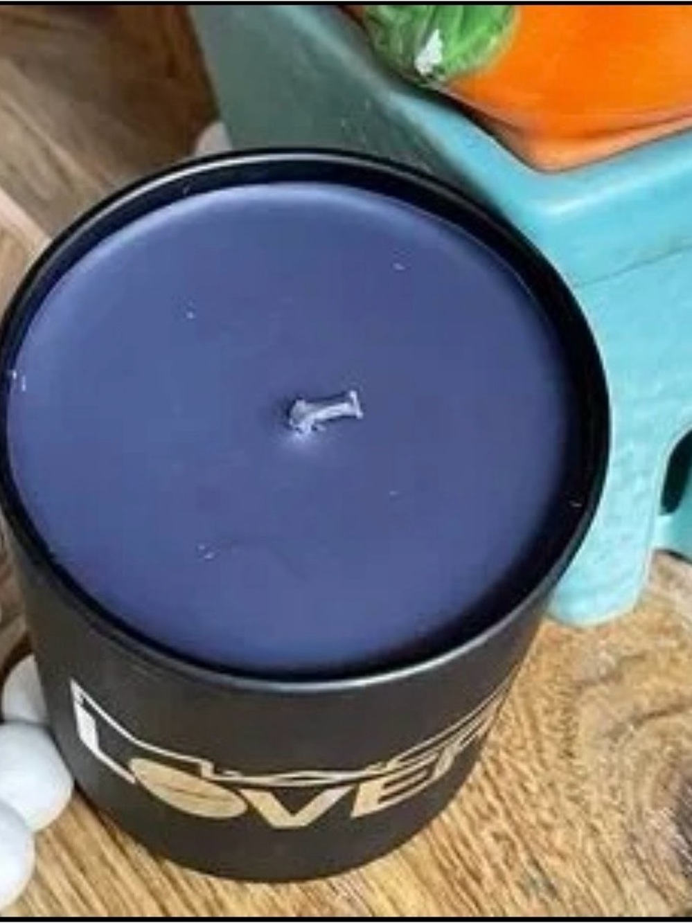 Love Black MAC LOVER Candle with White Logo - Picture 2 of 7